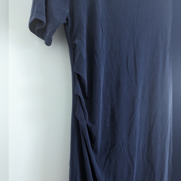 Navy Blue A-Line Dress - Picture 9 of 11
